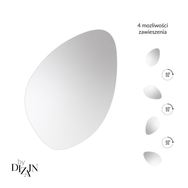 Lustro nieregularne Luna podświetlane LED - obrazek 2