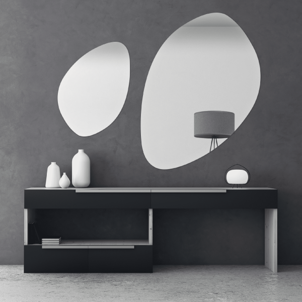 Zestaw 2 luster nieregularnych Luna